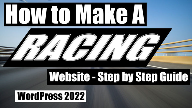 How to Make A Racing Website WordPress & Elementor